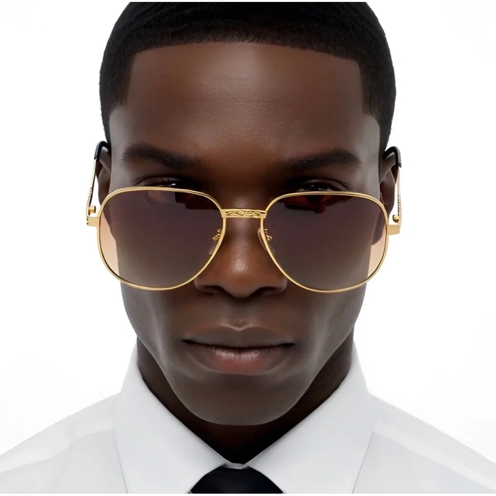 Fashion Rectangle Sunglasses Men Square Tinted Sun Glasses Eyewear Hip Hop Cholo